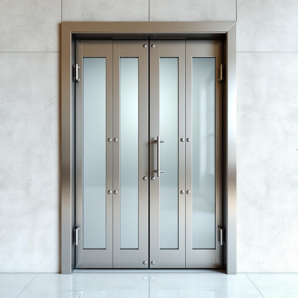 Porta Blindada Com Vidro